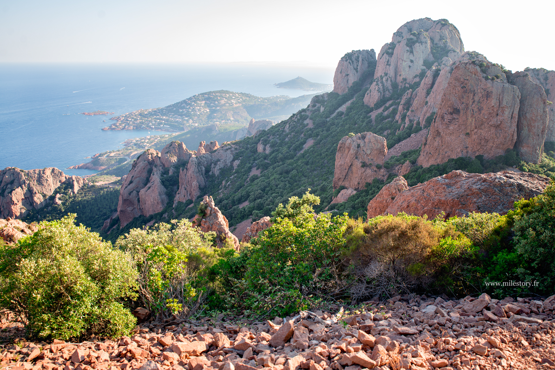 vue panorama sur Saint-Raphaël