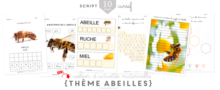 {IEF Maternelle - coschooling} Livres et activités sur les abeilles