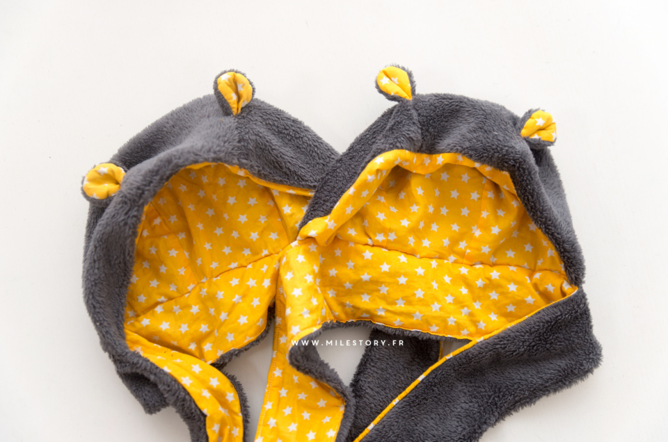 DIY couture : Tuto Bonnet ourson bébé / enfant