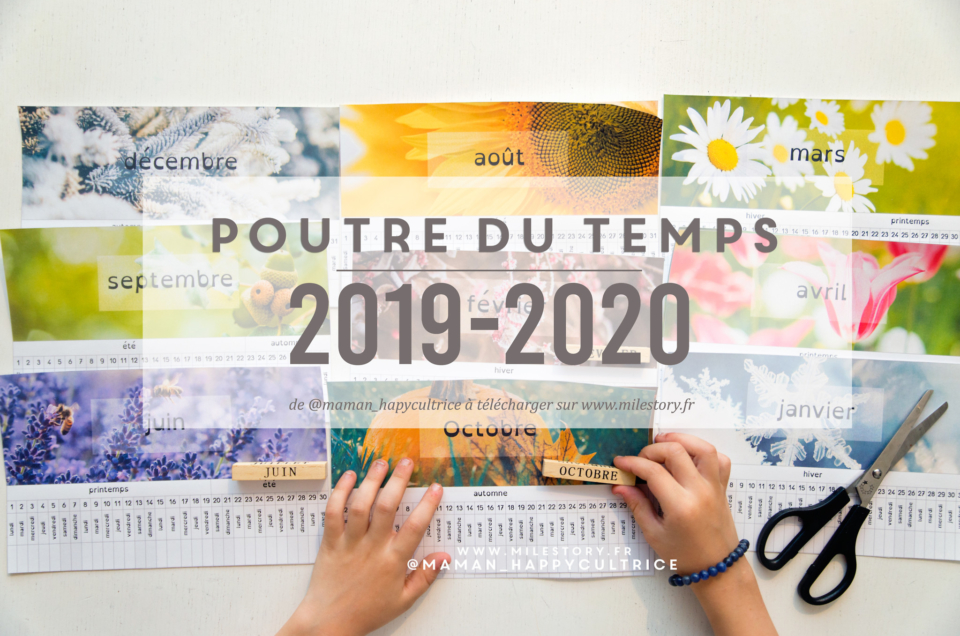 Petite poutre du temps 2019 2020 à imprimer