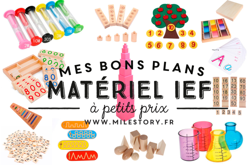 Shopping bon plan : Matériel pédagogique Montessori et dérivés pour l’ief pas chers