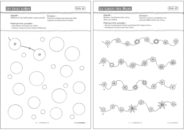 Fiches moyenne section maternelle à imprimer - Milestory.fr Fiches d