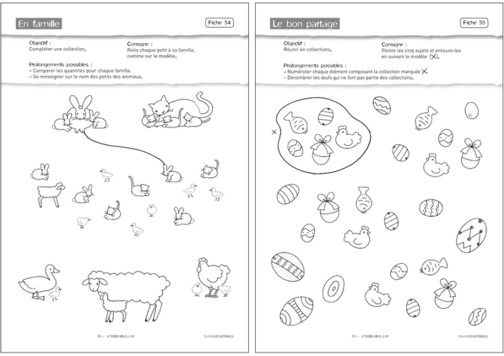 Fiches moyenne section maternelle à imprimer - Milestory.fr Fiches d