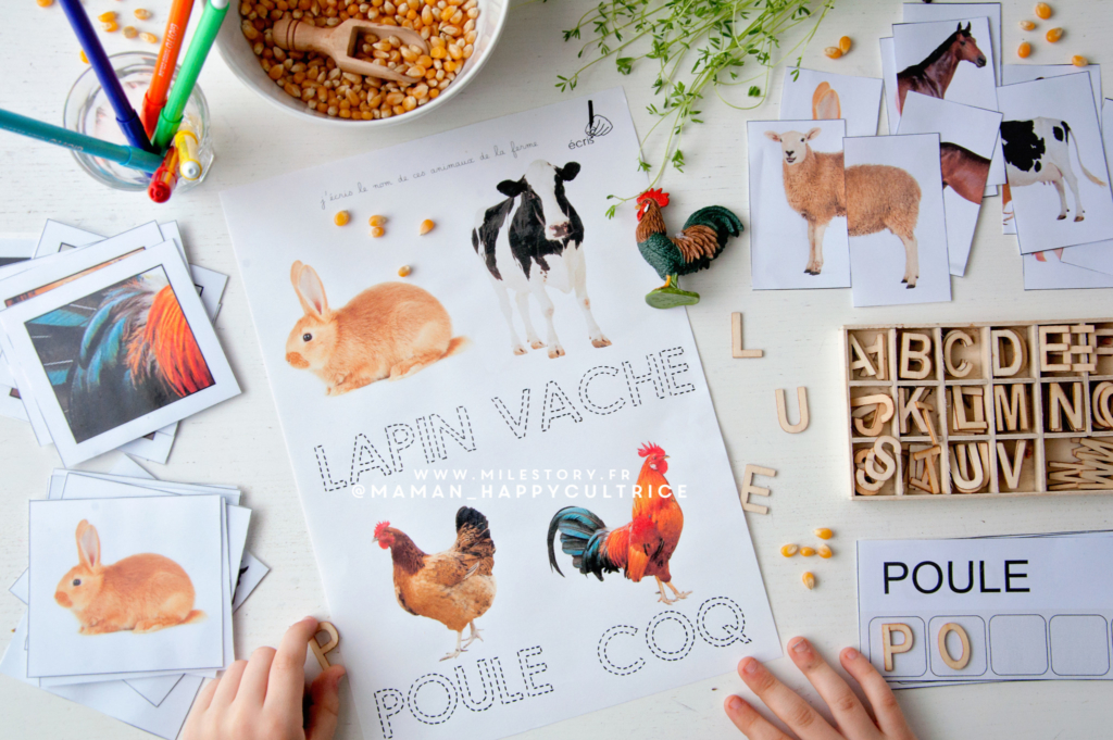 Pack de 80 gommettes Les animaux de la ferme