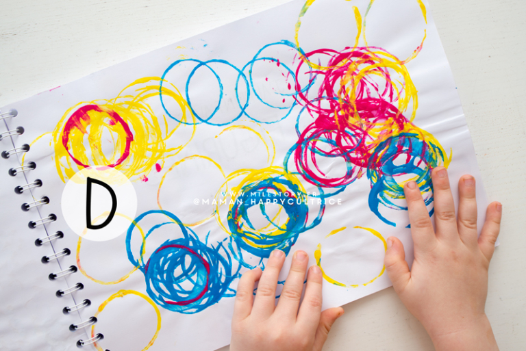 Projet Traces Et Empreintes Maternelle DIY - Livre de traces + support à imprimer - Milestory.fr