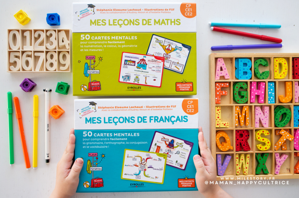 Coffrets cartes mentales CP/CE1/CE2 Maths et français