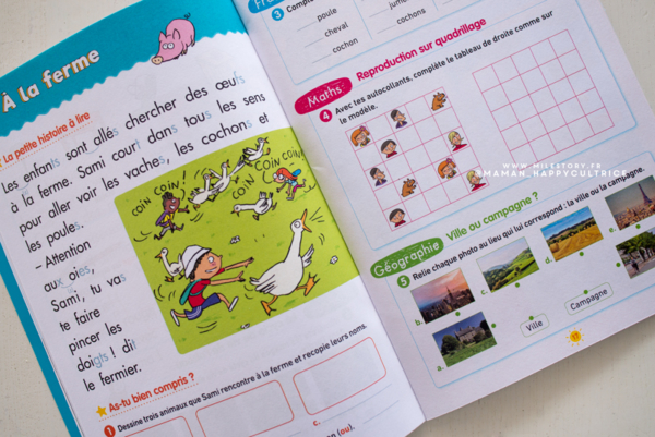 activités pour cet été : nos outils et cahiers de vacances (tps, ms, cp