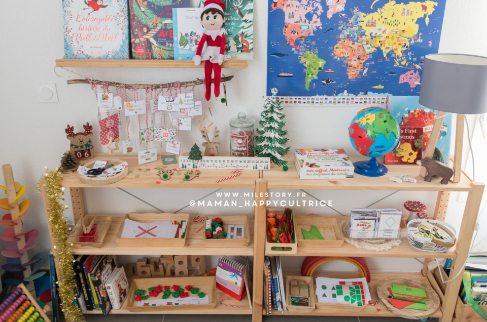 Activités de noël PS, MS GS, CE1 – inspiration Montessori