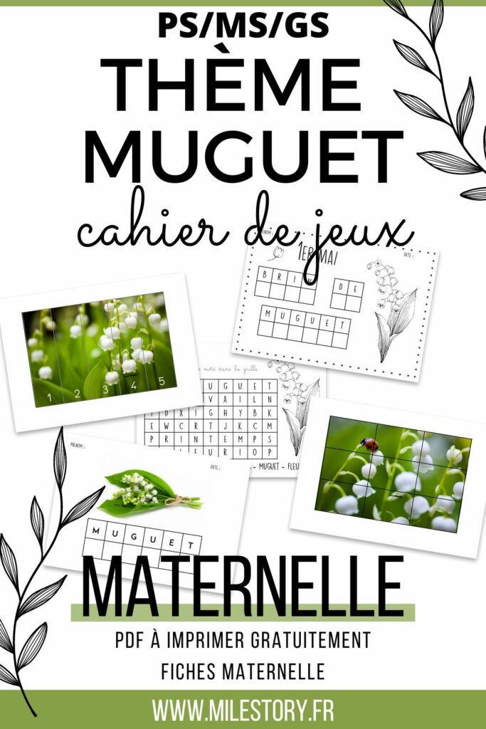 activités muguet à imprimer pour les enfants de maternelle